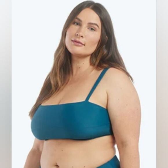 SUMMERSALT The Wide Strap Oasis Bikini Top, Size 20 - Picture 1 of 5